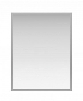 Зеркало в алюминиевой раме 05 Premium Серебро матовое