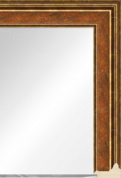 Зеркало "Селена" коричневая с золотом